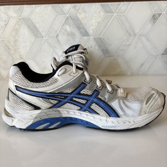 9.5 Gel Tech Walker Neo 4 White Blue Lace Lightweight Active Running Sneakers main image 9
